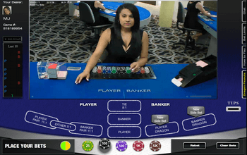 Live Dealer Baccarat Screenshot