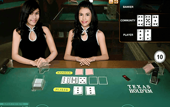 Live Dealer Hold'em Screenshot